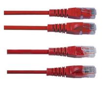 P.Cord.UTPc.5e PVC rosso mt.0,75(10pz)**